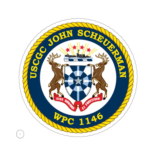 UUSCGC John Scheuerman WPC 1146 (U.S. Coast Guard) STICKER Vinyl Die-Cut Decal-6 Inch-The Sticker Space