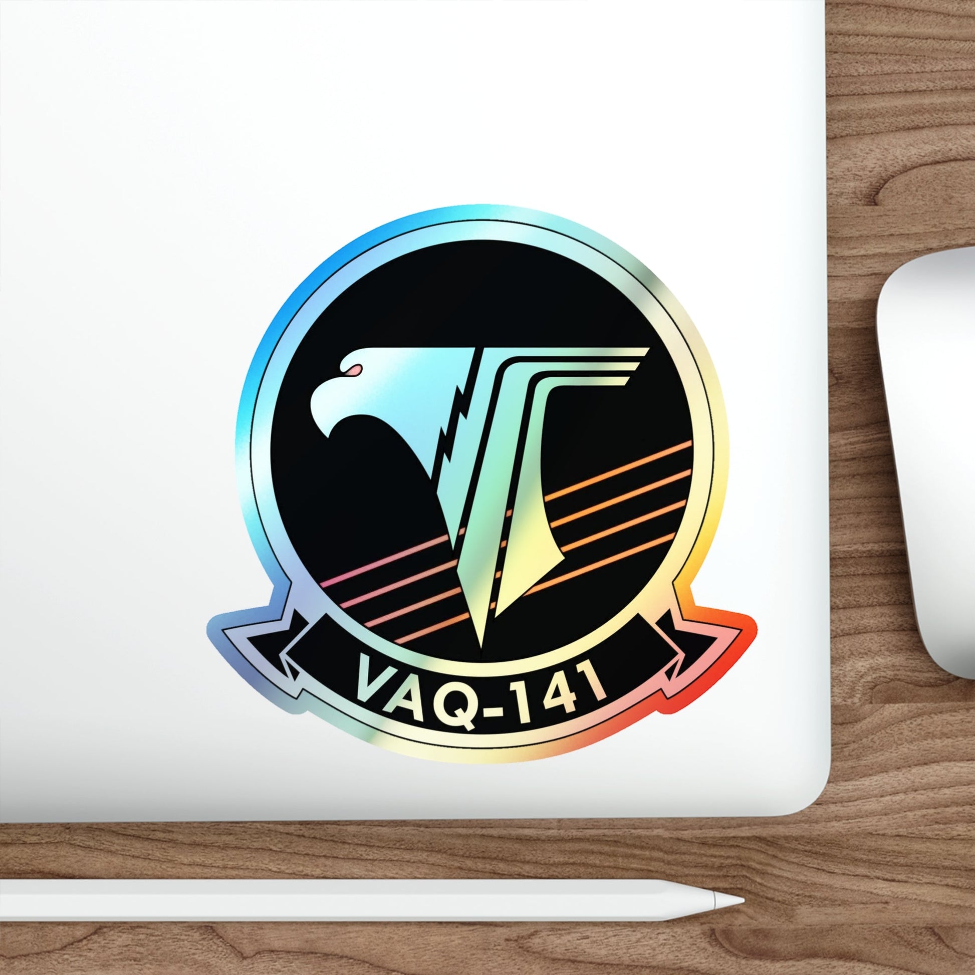 VAQ 141 Electronic Attack Squadron 141 (U.S. Navy) Holographic STICKER Die-Cut Vinyl Decal-The Sticker Space