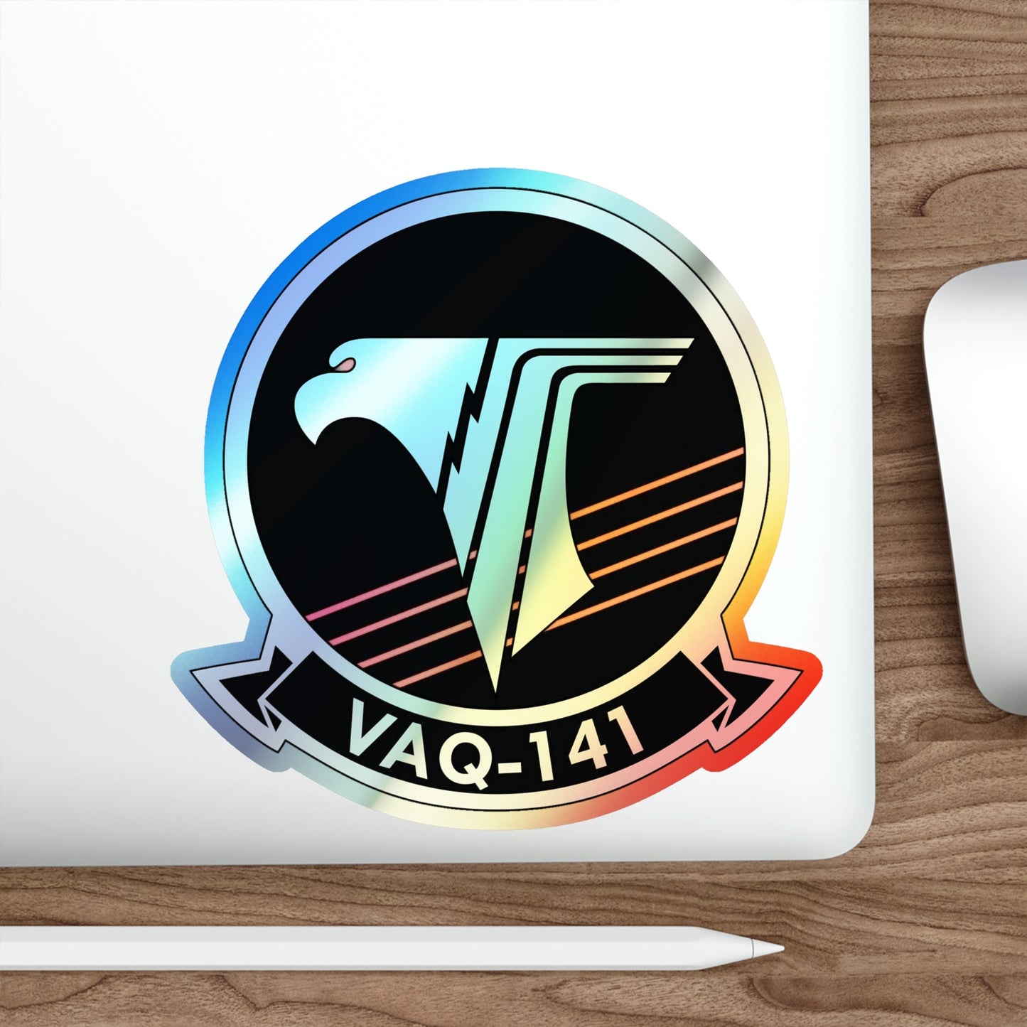 VAQ 141 Electronic Attack Squadron 141 (U.S. Navy) Holographic STICKER Die-Cut Vinyl Decal-The Sticker Space