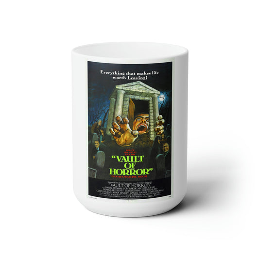 VAULT OF HORROR 1973 Movie Poster - White Coffee Cup 15oz-15oz-The Sticker Space