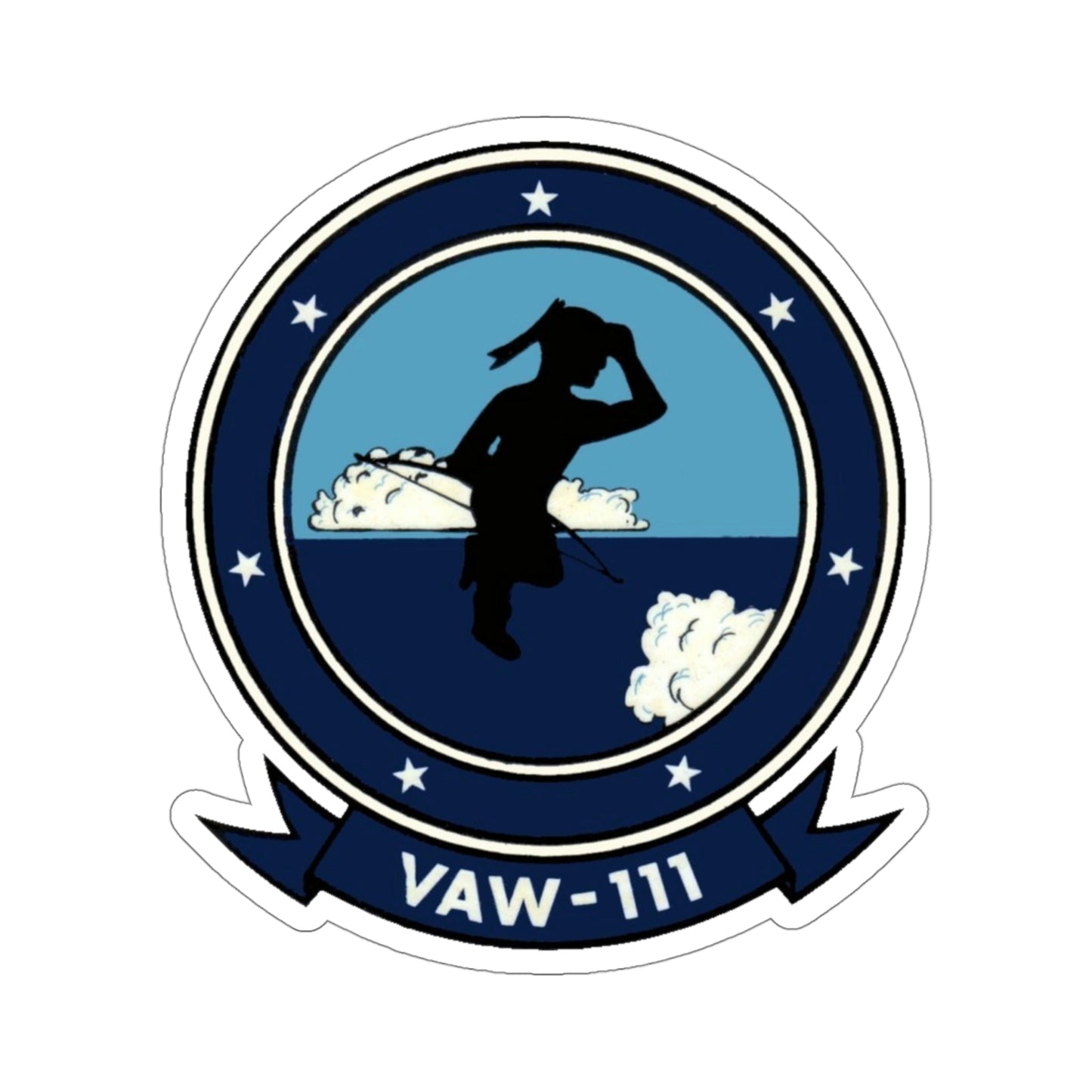 VAW 111 (U.S. Navy) STICKER Vinyl Die-Cut Decal-4 Inch-The Sticker Space