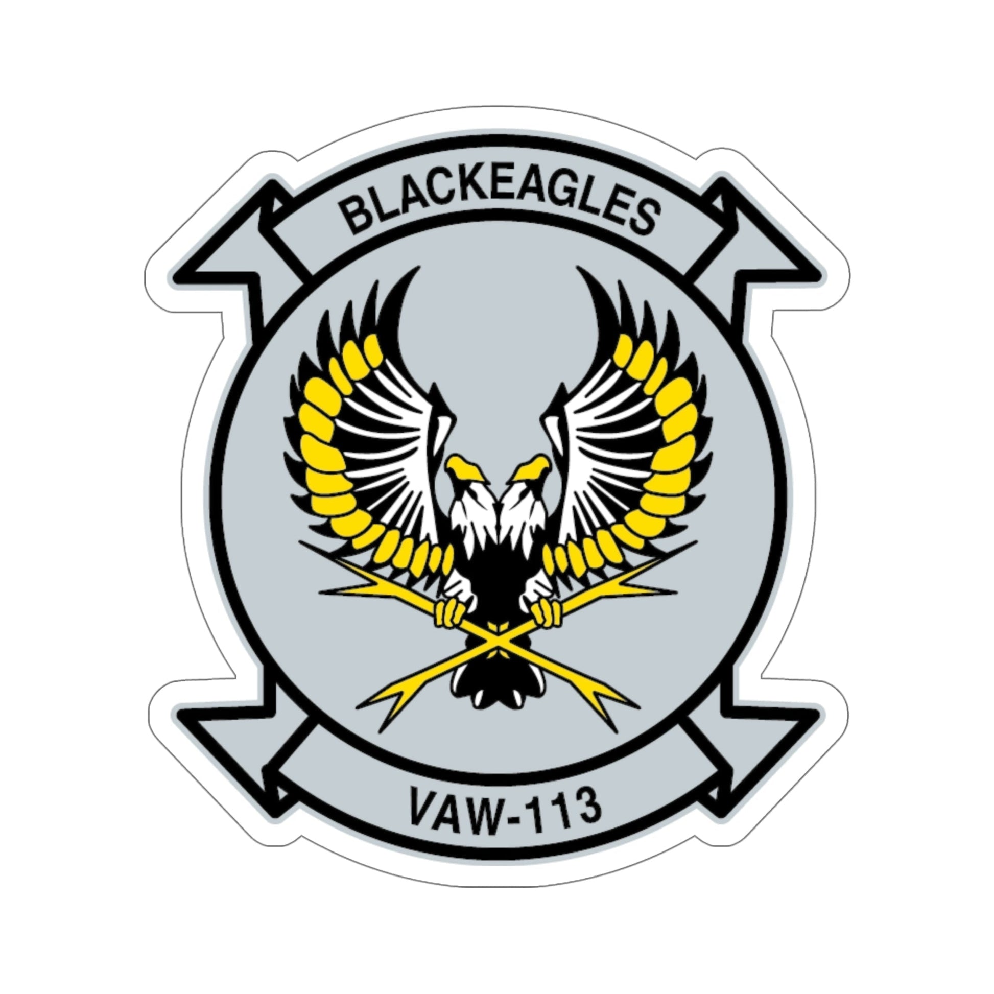 VAW 113 Blackeagles (U.S. Navy) STICKER Vinyl Die-Cut Decal-6 Inch-The Sticker Space