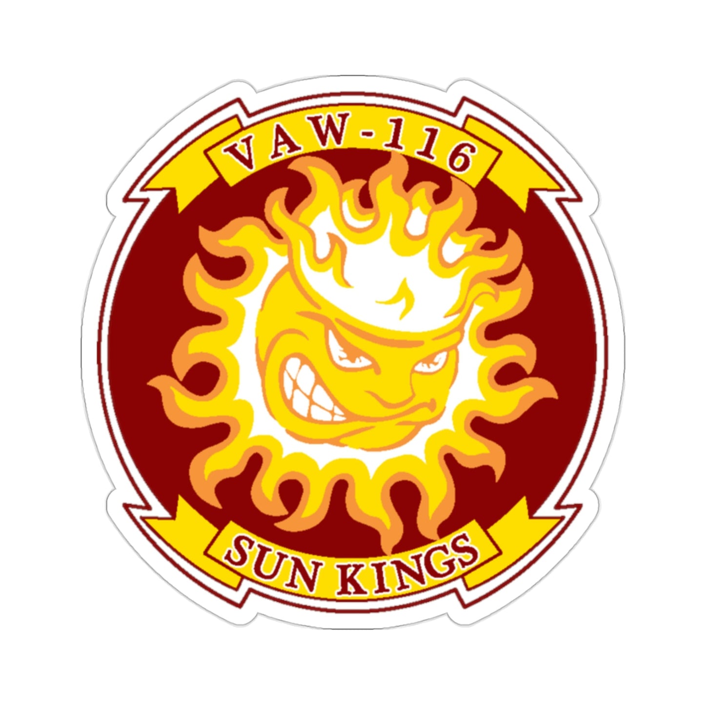 VAW 116 Sun Kings (U.S. Navy) STICKER Vinyl Die-Cut Decal-2 Inch-The Sticker Space