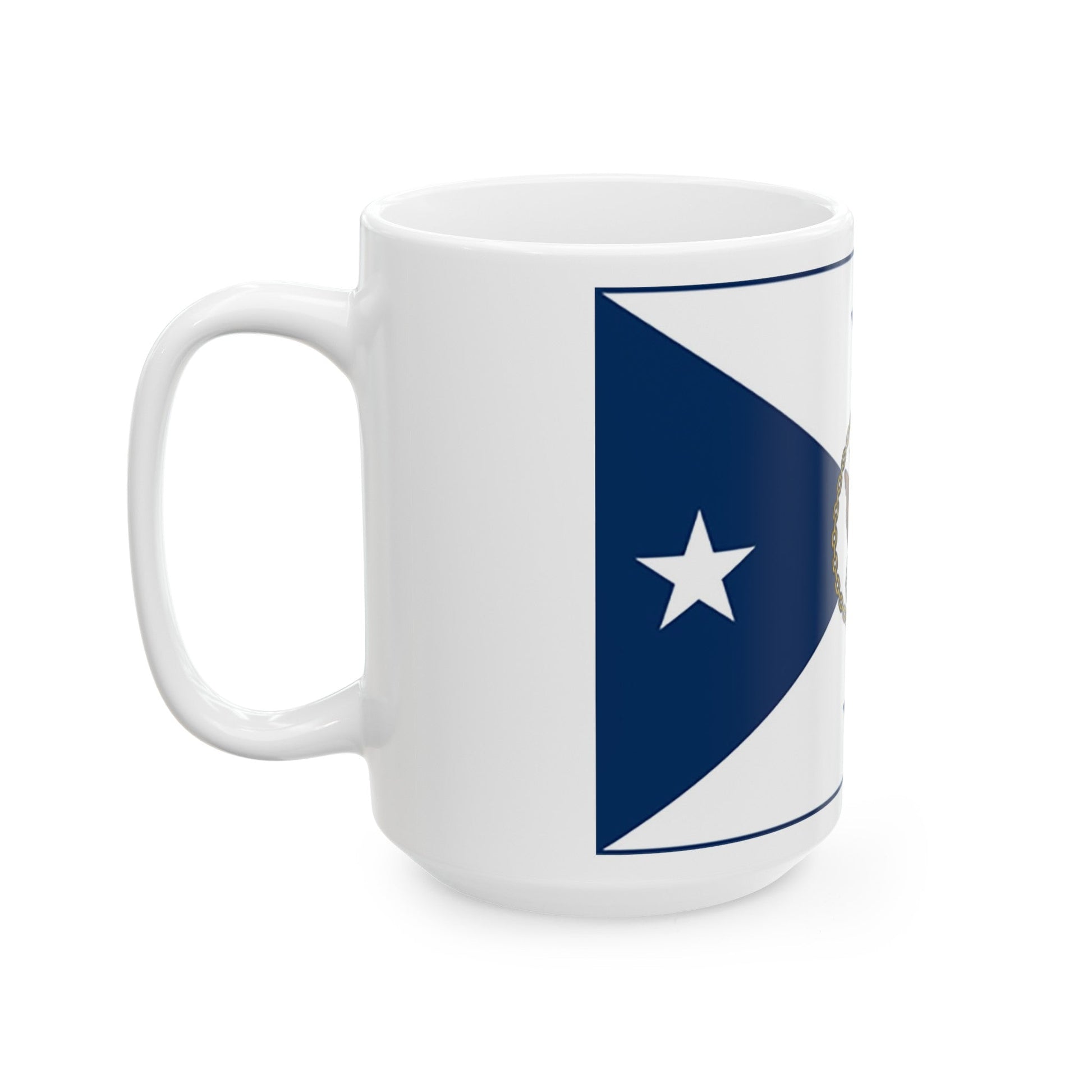 VCNO FLAG NO POLE. (U.S. Navy) White Coffee Mug-The Sticker Space