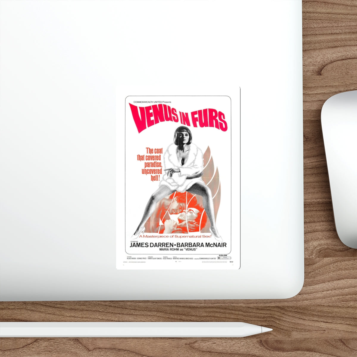 VENUS IN FURS (Franco) 1969 Movie Poster STICKER Vinyl Die-Cut Decal-The Sticker Space