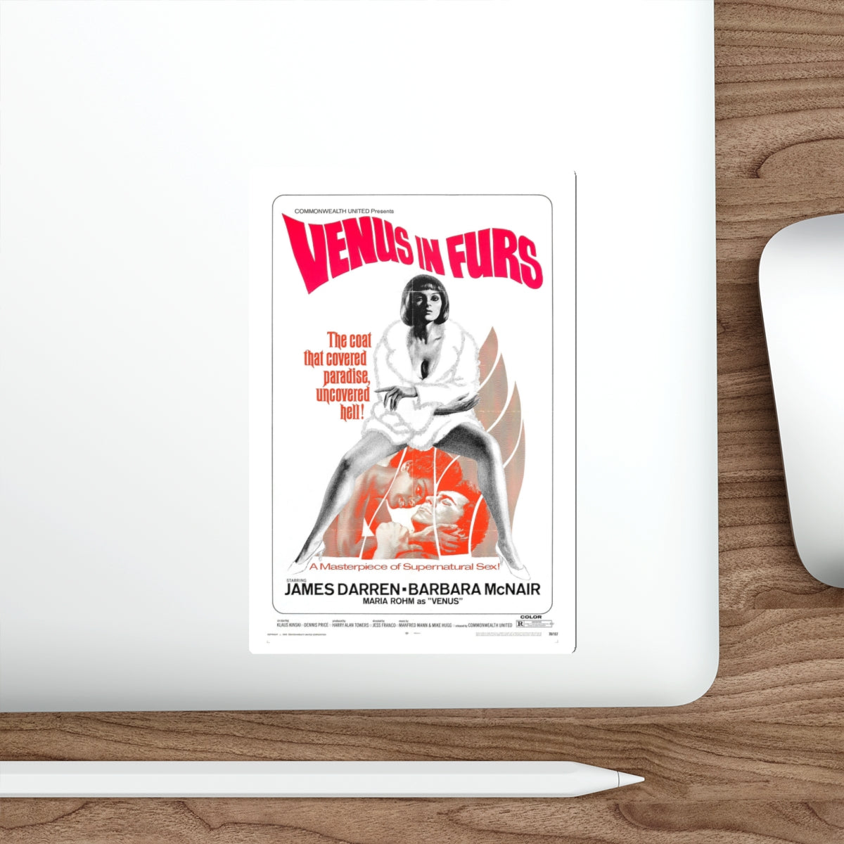 VENUS IN FURS (Franco) 1969 Movie Poster STICKER Vinyl Die-Cut Decal-The Sticker Space
