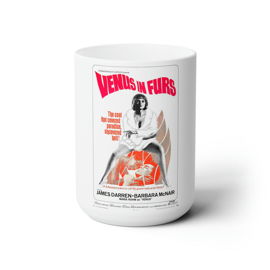 VENUS IN FURS (Franco) 1969 Movie Poster - White Coffee Cup 15oz-15oz-The Sticker Space