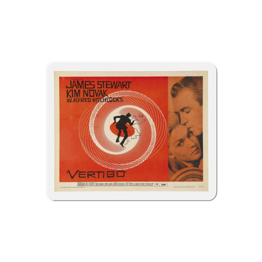 Vertigo 1958 v2 Movie Poster Die-Cut Magnet-2 Inch-The Sticker Space