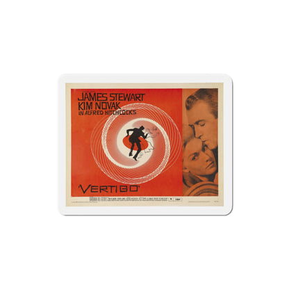 Vertigo 1958 v2 Movie Poster Die-Cut Magnet-4 Inch-The Sticker Space