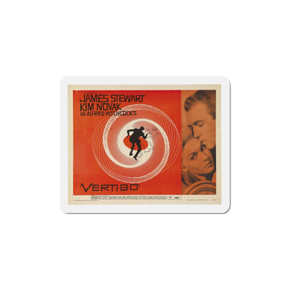 Vertigo 1958 v2 Movie Poster Die-Cut Magnet-6 Inch-The Sticker Space