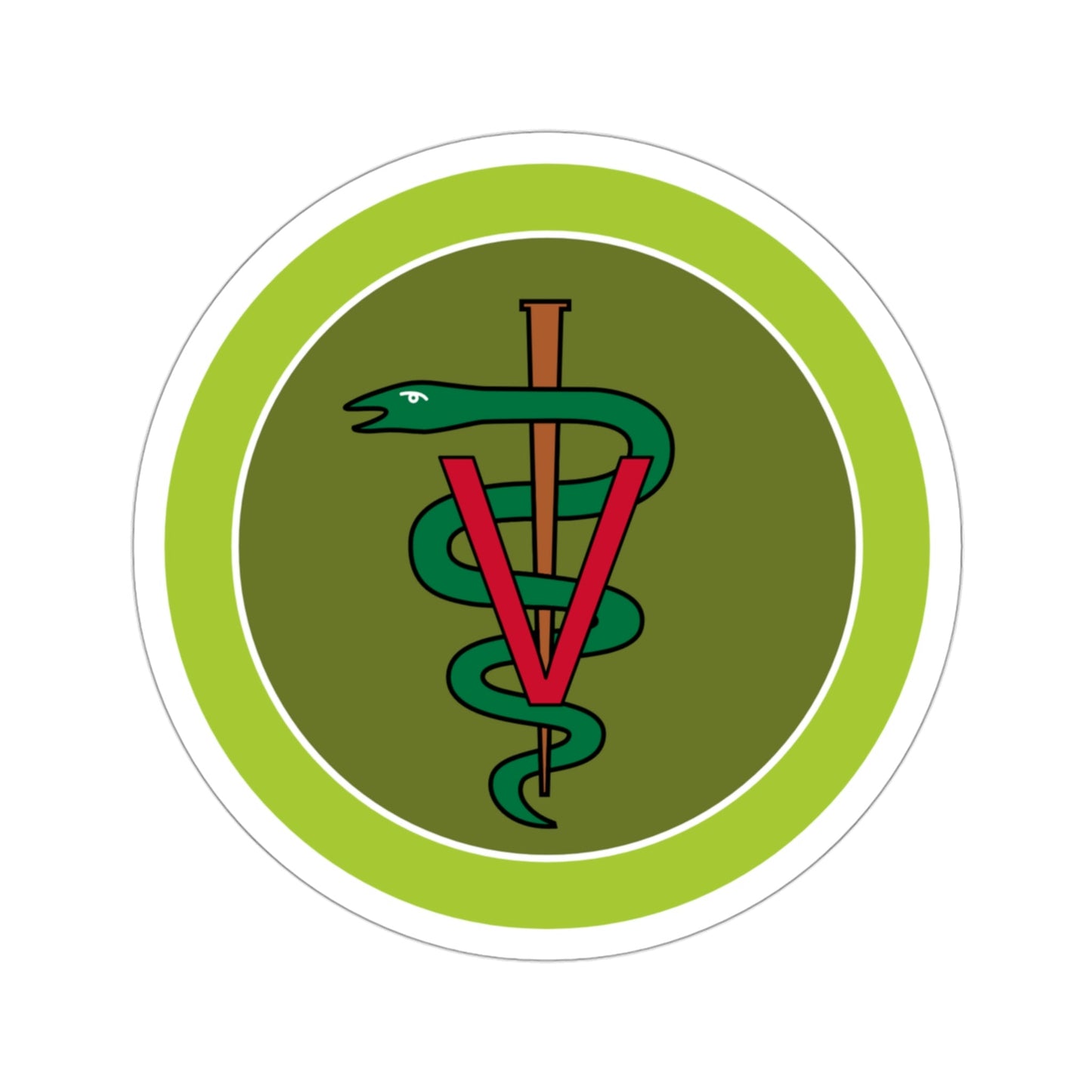 Veterinary Medicine (Boy Scouts Merit Badge) STICKER Vinyl Die-Cut Decal-3 Inch-The Sticker Space