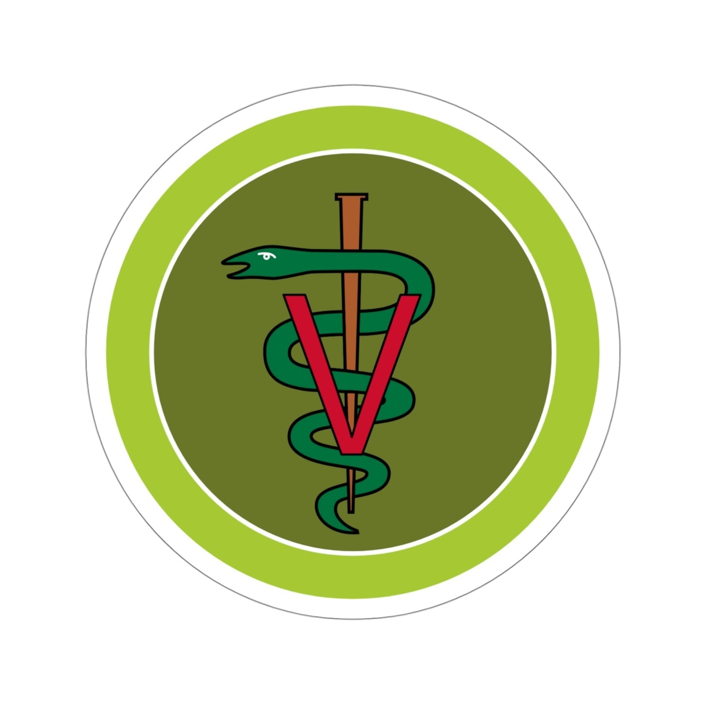 Veterinary Medicine (Boy Scouts Merit Badge) STICKER Vinyl Die-Cut Decal-4 Inch-The Sticker Space