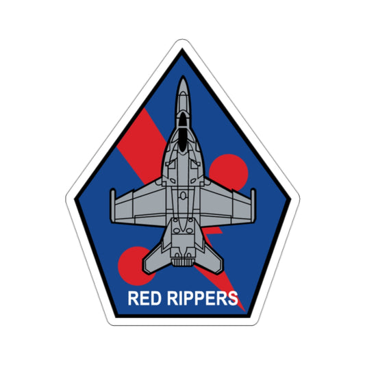 VFA 11 Red Rippers (U.S. Navy) STICKER Vinyl Die-Cut Decal-White-The Sticker Space