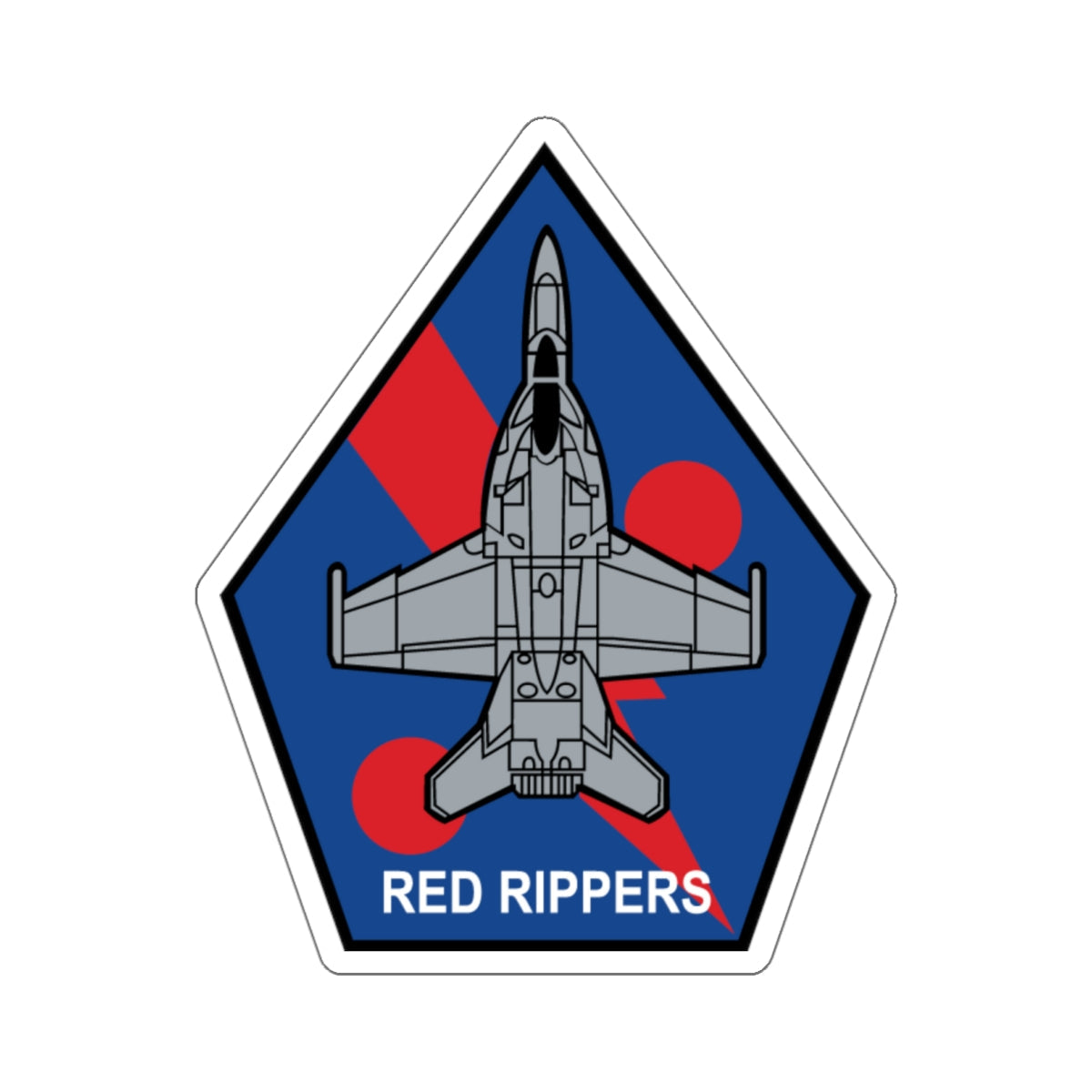 VFA 11 Red Rippers (U.S. Navy) STICKER Vinyl Die-Cut Decal-White-The Sticker Space