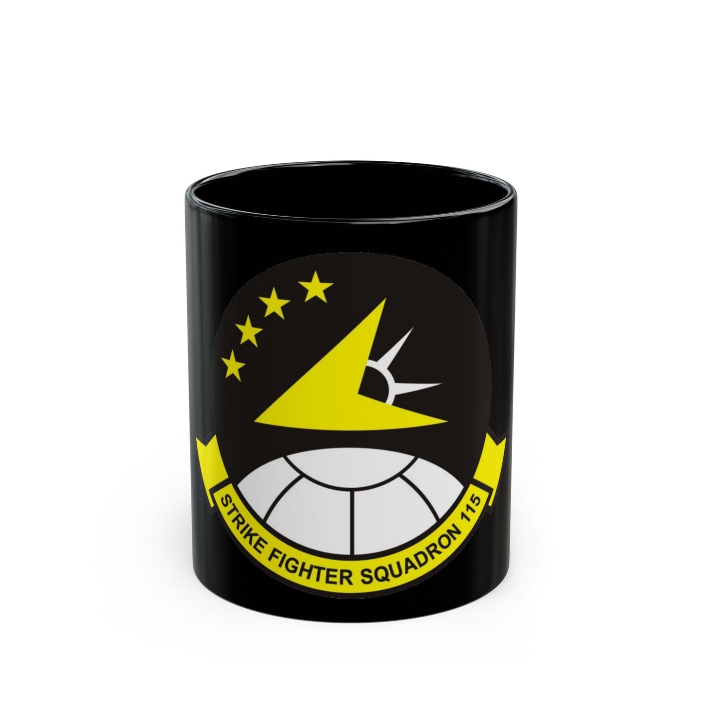 VFA 115 Strike Fighter Squadron 115 (U.S. Navy) Black Coffee Mug-11oz-The Sticker Space
