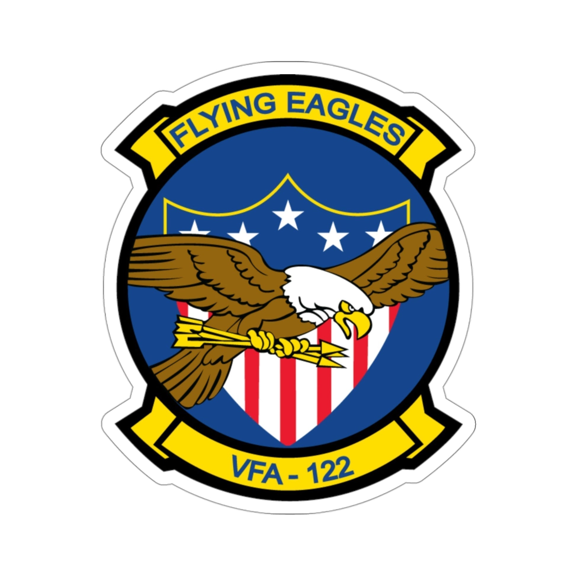 VFA 122 Fying Eagles (U.S. Navy) STICKER Vinyl Die-Cut Decal-3 Inch-The Sticker Space