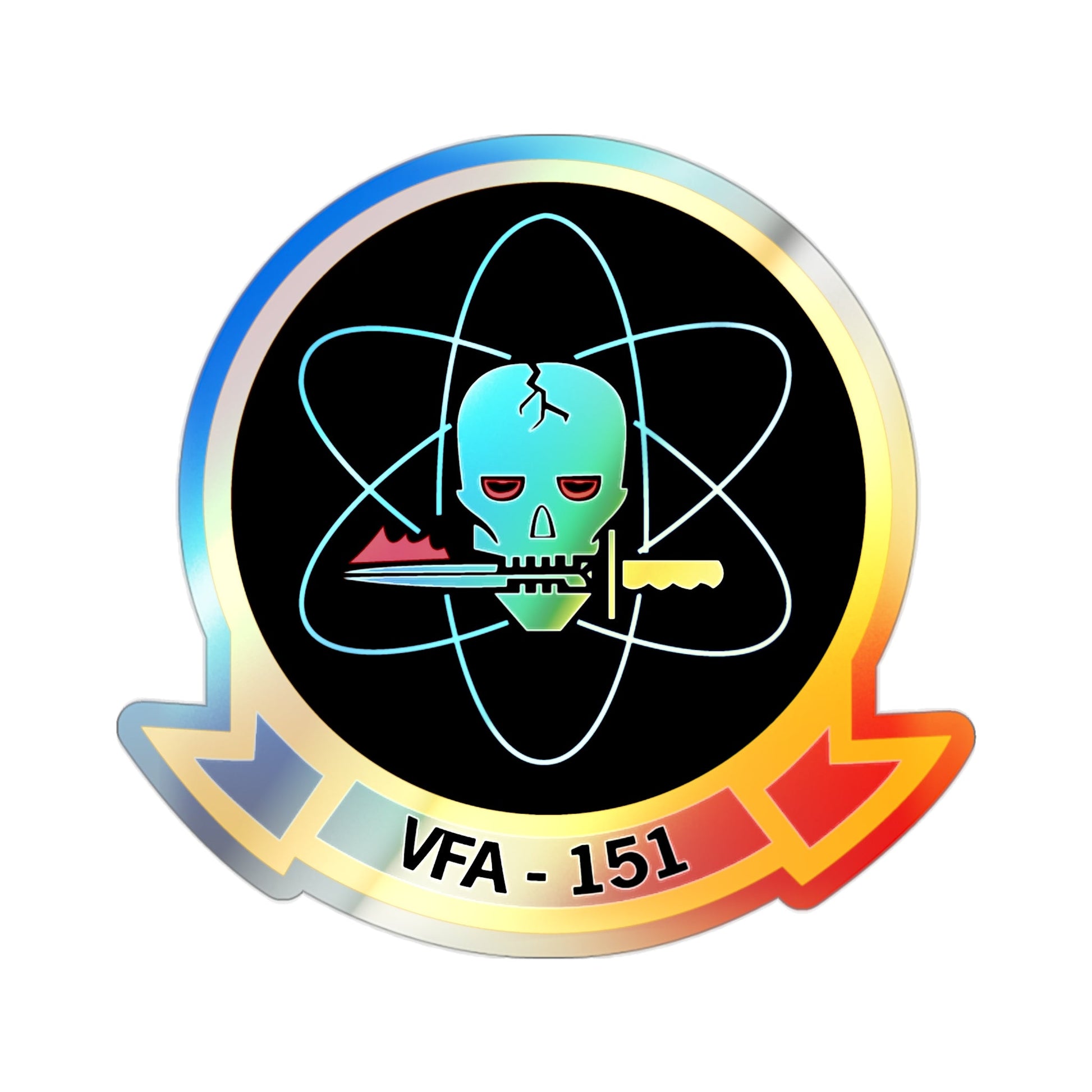 VFA 151 Vigilantes (U.S. Navy) Holographic STICKER Die-Cut Vinyl Decal-2 Inch-The Sticker Space