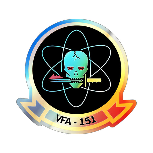 VFA 151 Vigilantes (U.S. Navy) Holographic STICKER Die-Cut Vinyl Decal-6 Inch-The Sticker Space