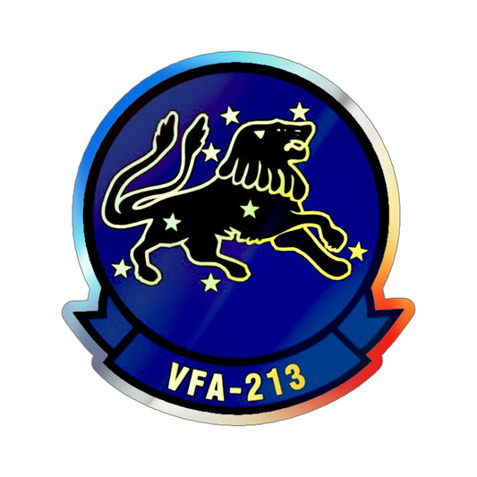 VFA 213 Strike Fighter Squadron 213 (U.S. Navy) Holographic STICKER Die-Cut Vinyl Decal-6 Inch-The Sticker Space