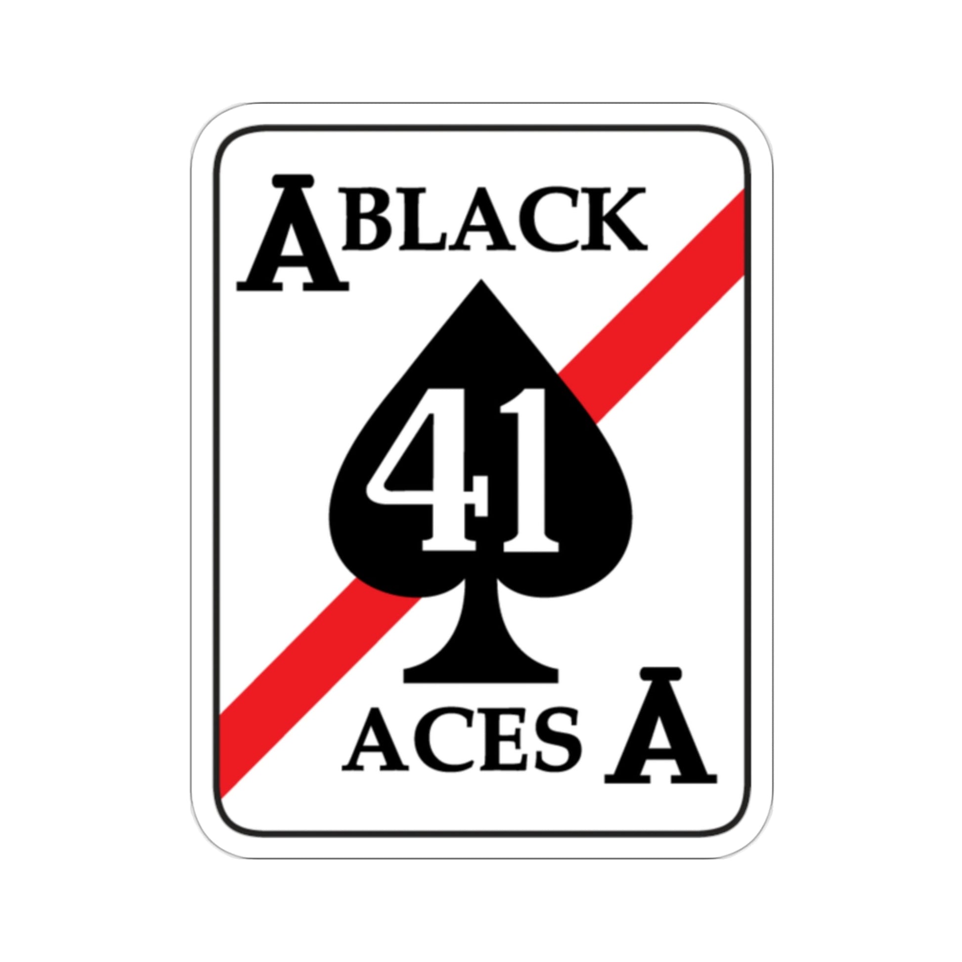 VFA 41 Black Aces (U.S. Navy) STICKER Vinyl Die-Cut Decal-2 Inch-The Sticker Space