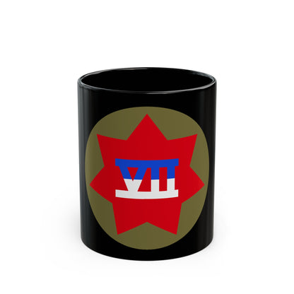 VII Corps (U.S. Army) Black Coffee Mug-11oz-The Sticker Space