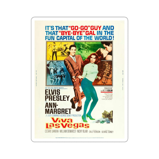 Viva Las Vegas 1964 Movie Poster STICKER Vinyl Die-Cut Decal-6 Inch-The Sticker Space