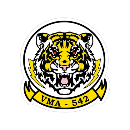 VMA 542 Tigers (USMC) Transparent STICKER Die-Cut Vinyl Decal-4 Inch-The Sticker Space