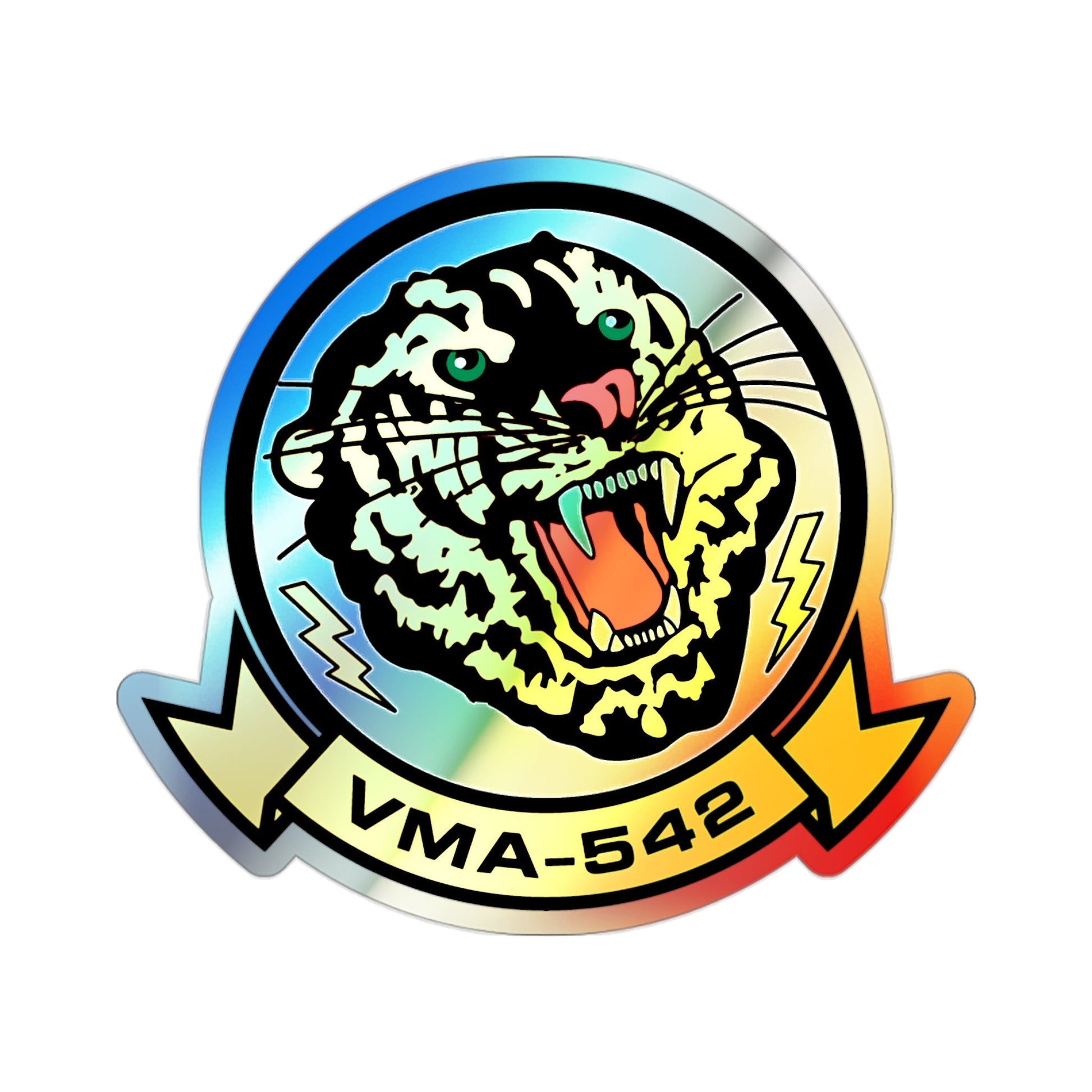 VMA 542 (USMC) Holographic STICKER Die-Cut Vinyl Decal-2 Inch-The Sticker Space