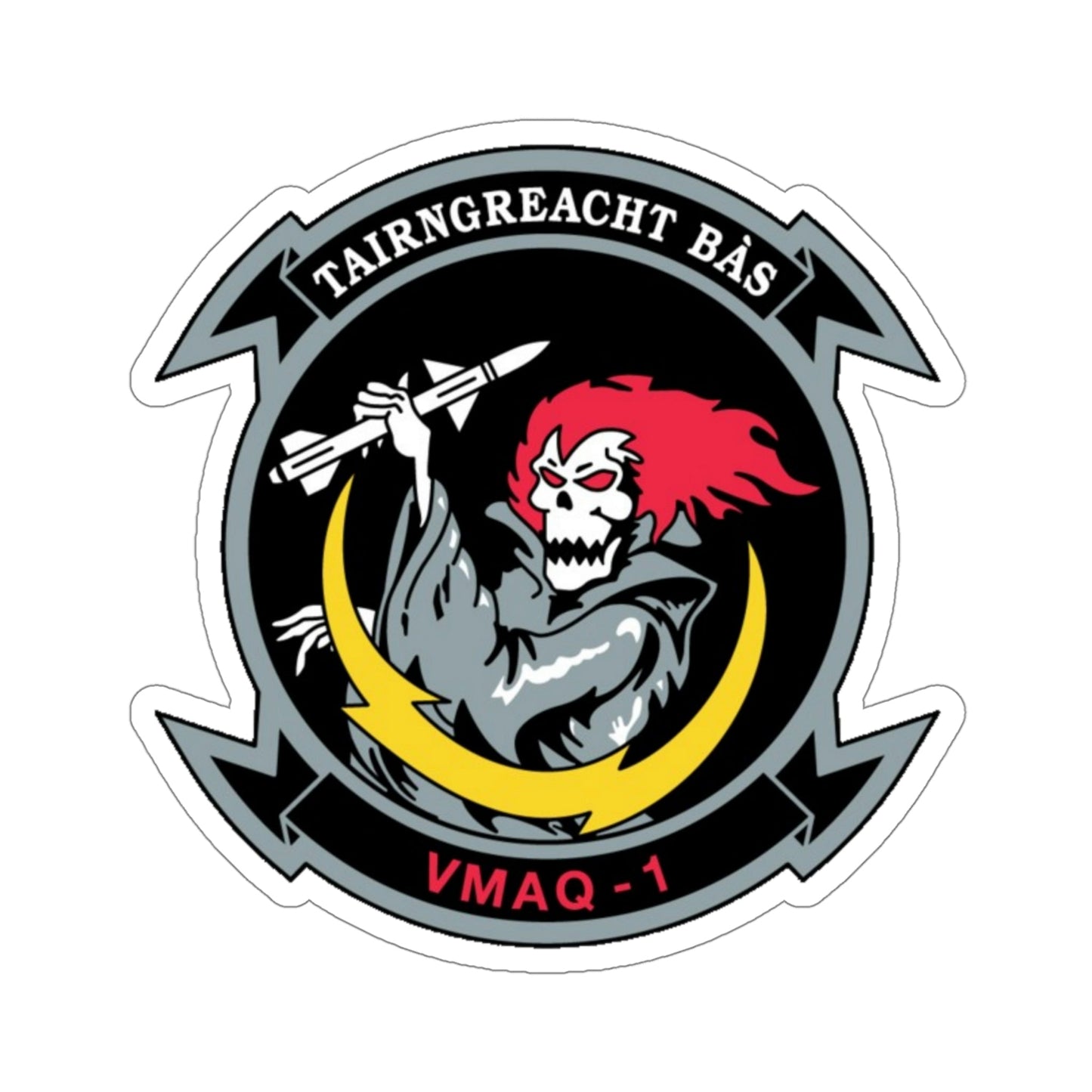 VMAQ 1 Marine Tactical Electronic Warfare Squadron 1 (USMC) STICKER Vinyl Die-Cut Decal-4 Inch-The Sticker Space