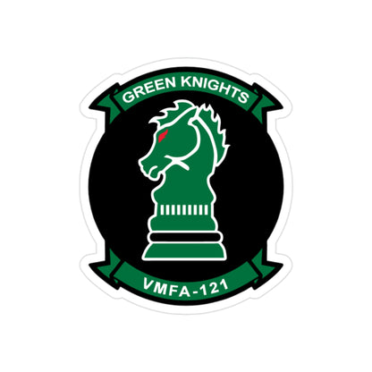 VMFA 121 Green Knights (USMC) Transparent STICKER Die-Cut Vinyl Decal-2 Inch-The Sticker Space