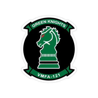VMFA 121 Green Knights (USMC) Transparent STICKER Die-Cut Vinyl Decal-3 Inch-The Sticker Space
