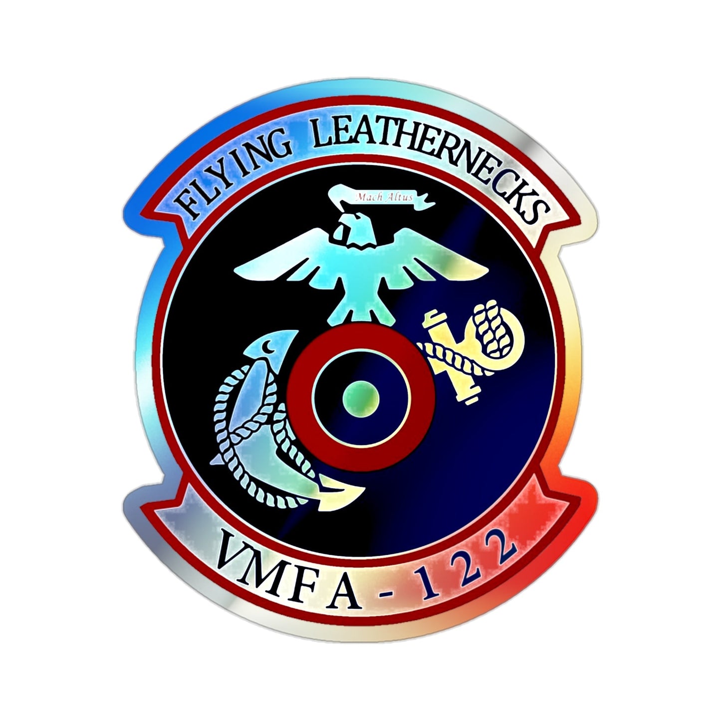 VMFA 122 Marine Fighter Attack Squadron 122 (USMC) Holographic STICKER Die-Cut Vinyl Decal-2 Inch-The Sticker Space