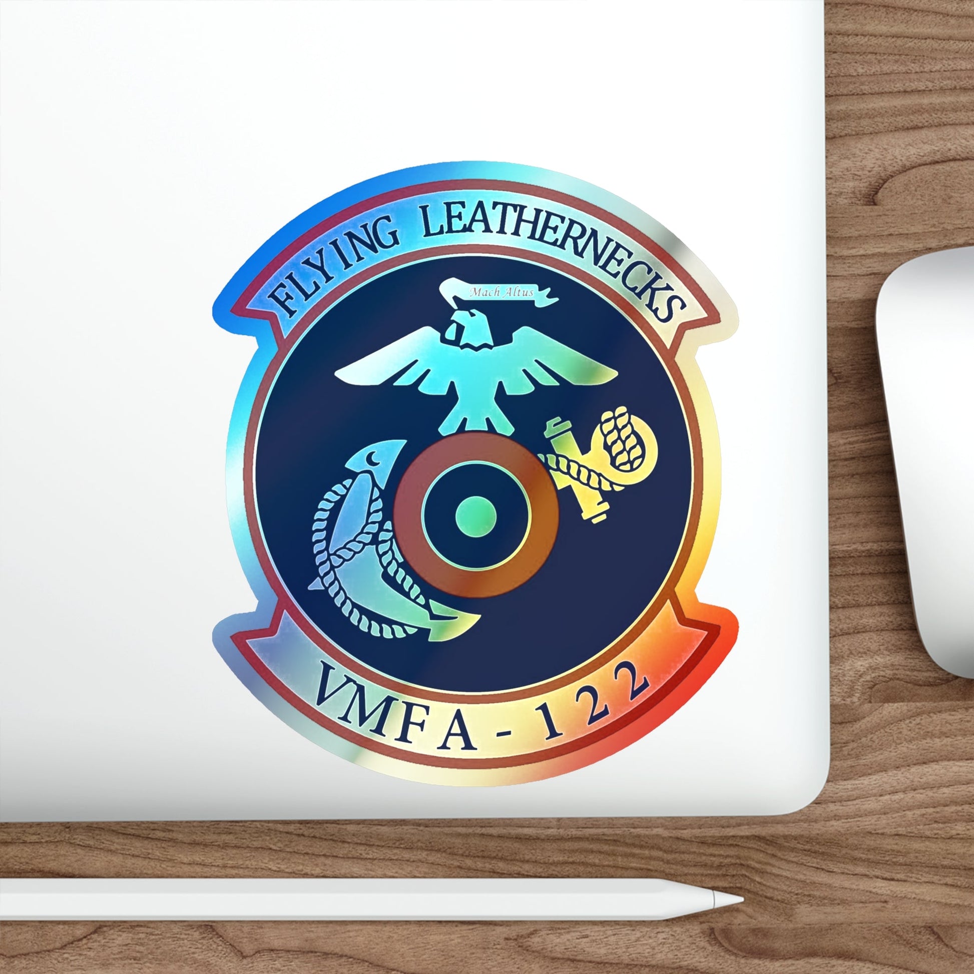 VMFA 122 Marine Fighter Attack Squadron 122 (USMC) Holographic STICKER Die-Cut Vinyl Decal-The Sticker Space