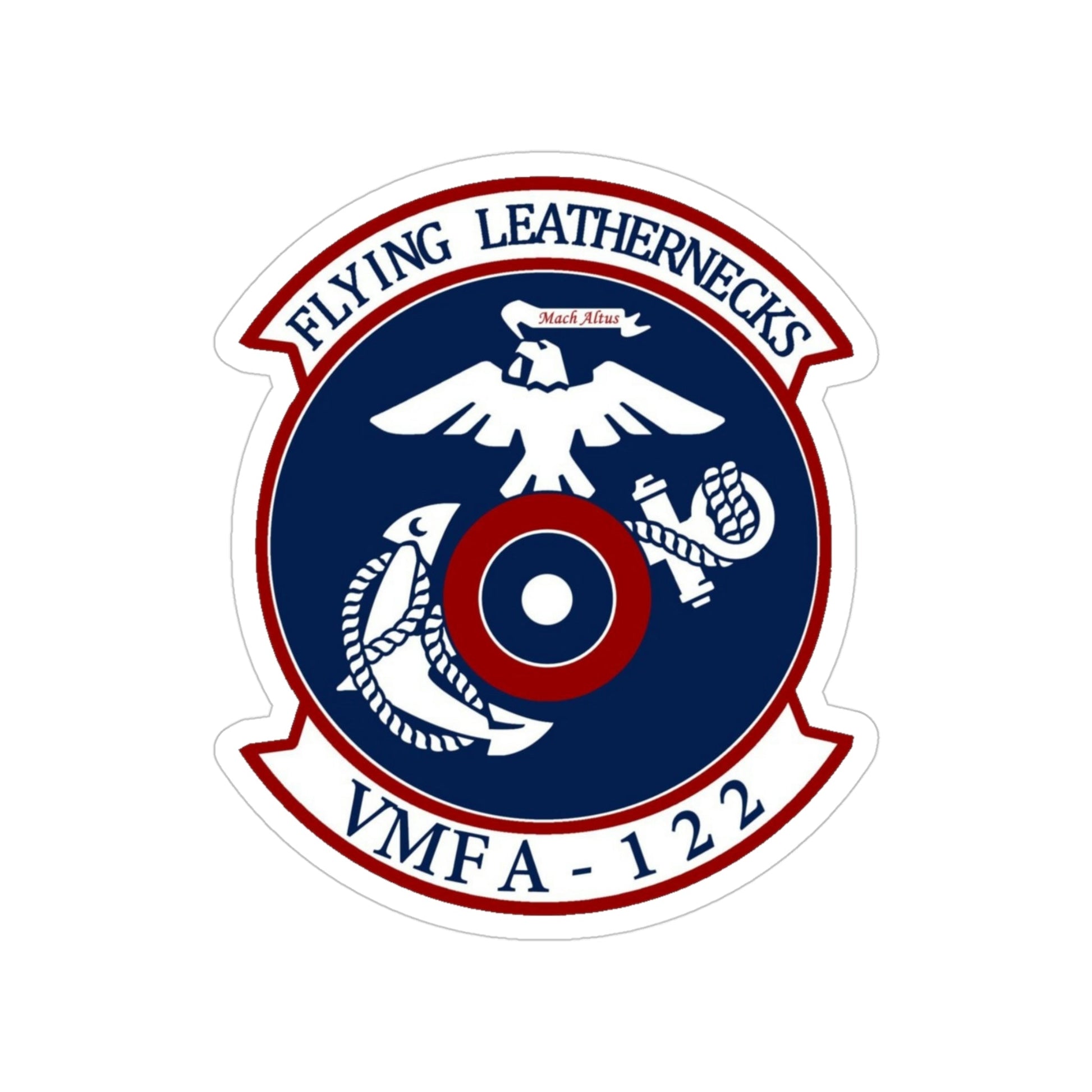 VMFA 122 Marine Fighter Attack Squadron 122 (USMC) Transparent STICKER Die-Cut Vinyl Decal-4 Inch-The Sticker Space