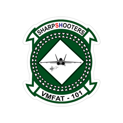 VMFAT 101 Marine Fighter Attack Training Squadron 101 (USMC) Transparent STICKER Die-Cut Vinyl Decal-4 Inch-The Sticker Space