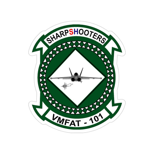 VMFAT 101 Marine Fighter Attack Training Squadron 101 (USMC) Transparent STICKER Die-Cut Vinyl Decal-6 Inch-The Sticker Space