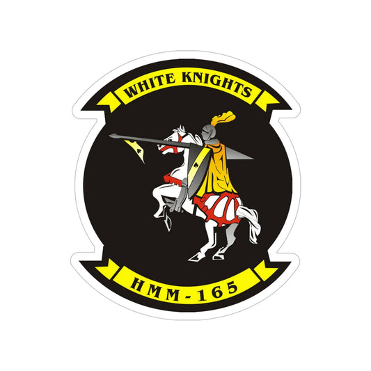VMM 165 Marine Medium Tiltrotor Squadron 165 White Knights (USMC) Transparent STICKER Die-Cut Vinyl Decal-6 Inch-The Sticker Space