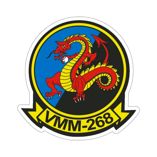 VMM 268 Marine Medium Tiltrotor Squadron 268 (USMC) STICKER Vinyl Die-Cut Decal-6 Inch-The Sticker Space