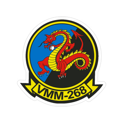 VMM 268 Marine Medium Tiltrotor Squadron 268 (USMC) Transparent STICKER Die-Cut Vinyl Decal-2 Inch-The Sticker Space