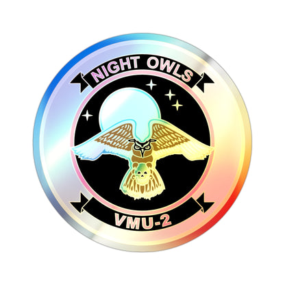 VMU 2 Night Owls (USMC) Holographic STICKER Die-Cut Vinyl Decal-2 Inch-The Sticker Space