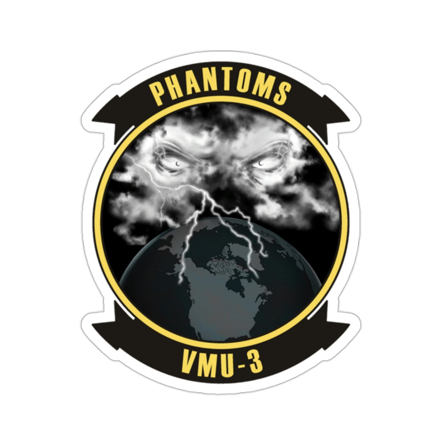 VMU 3 Phantoms (USMC) STICKER Vinyl Die-Cut Decal-2 Inch-The Sticker Space