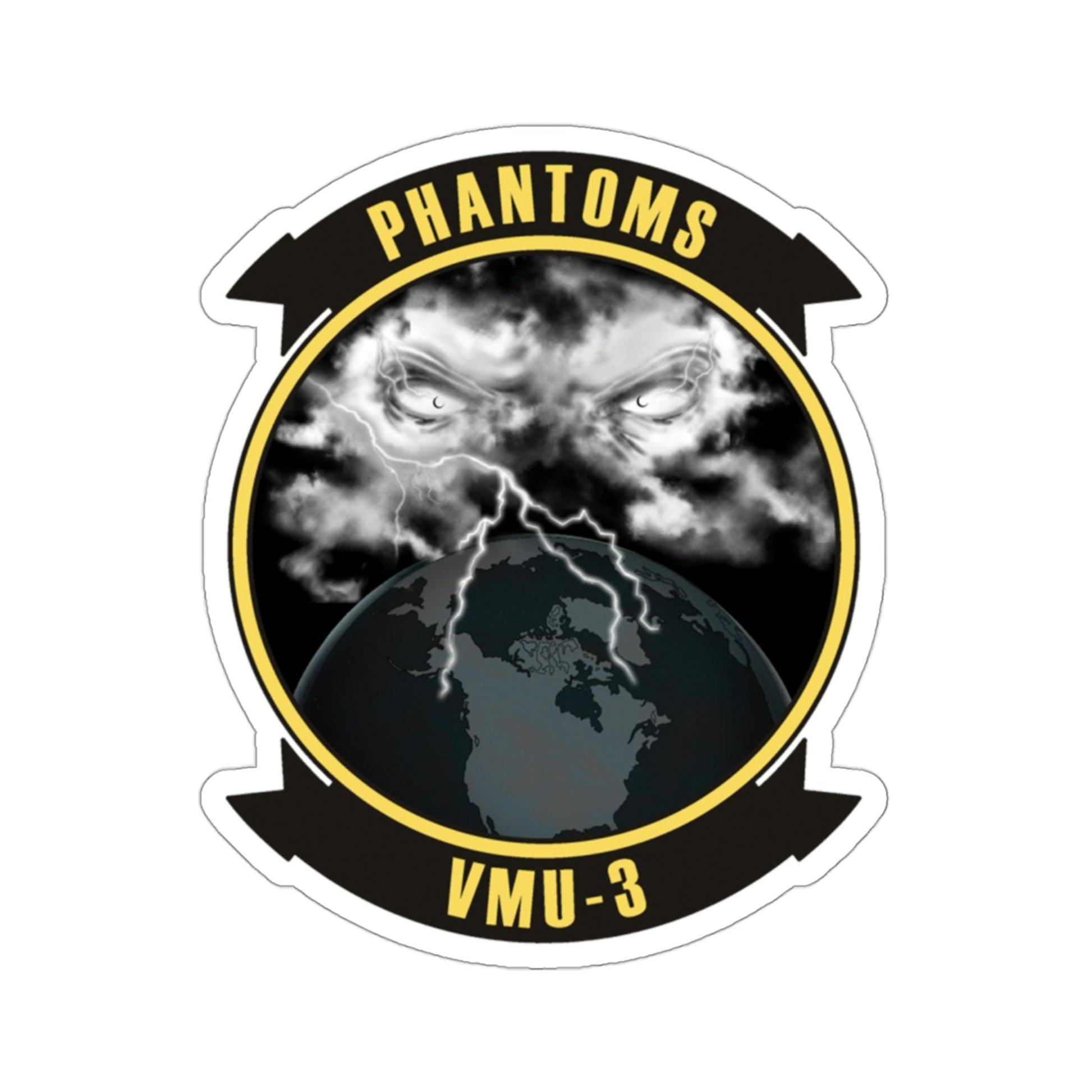 VMU 3 Phantoms (USMC) STICKER Vinyl Die-Cut Decal-3 Inch-The Sticker Space