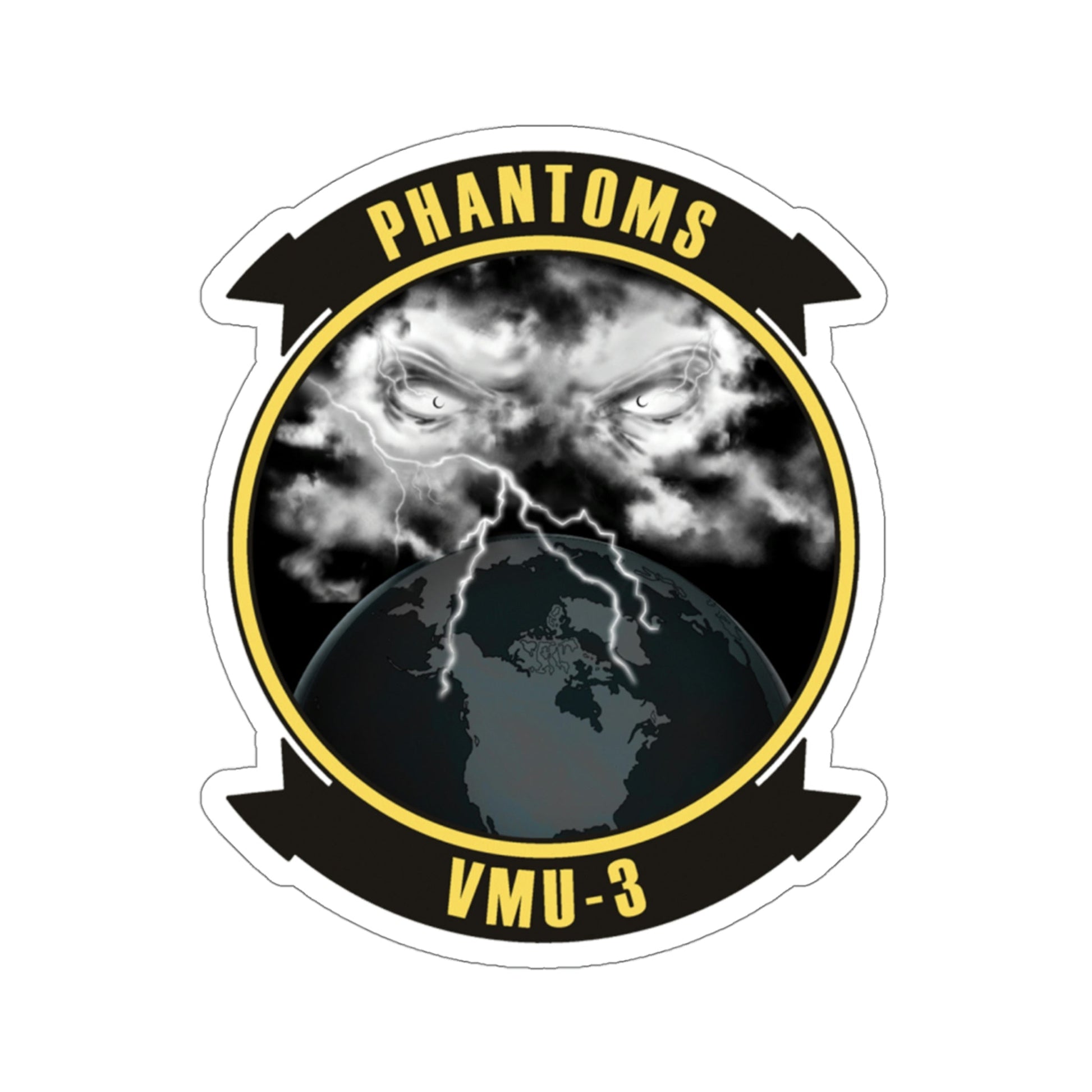 VMU 3 Phantoms (USMC) STICKER Vinyl Die-Cut Decal-4 Inch-The Sticker Space