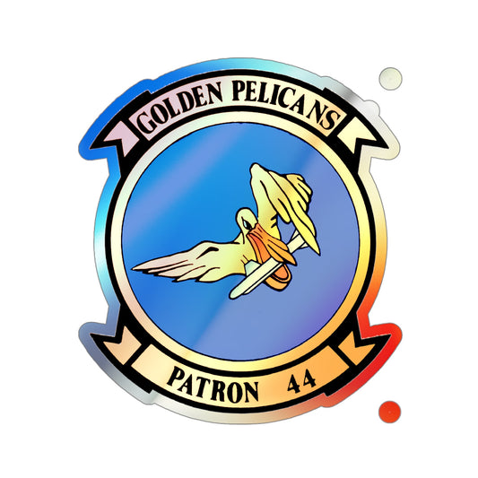 VP 44 Golden Pelicans (U.S. Navy) Holographic STICKER Die-Cut Vinyl Decal-6 Inch-The Sticker Space