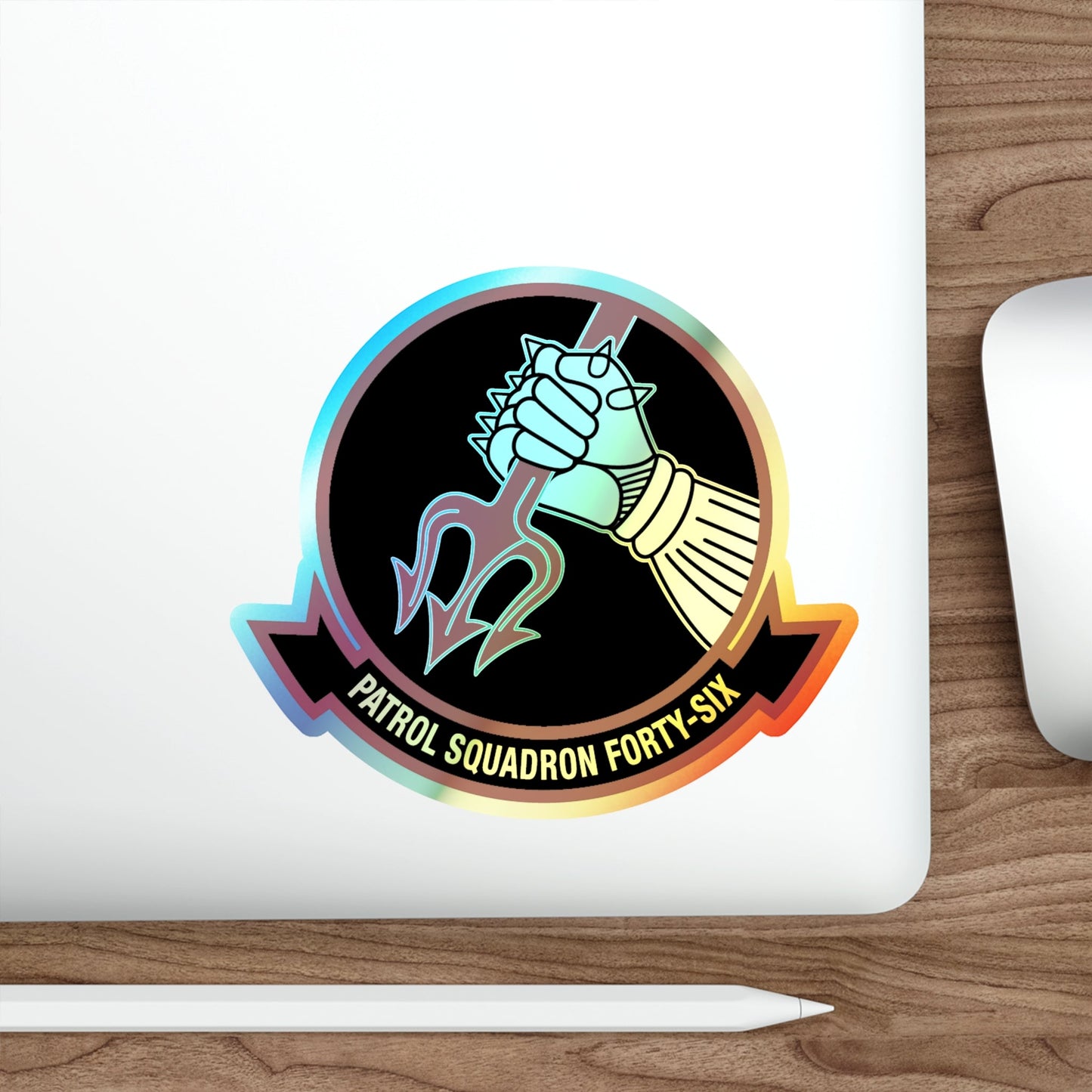 VP 46 Patrol Squadron Forty Six v2 (U.S. Navy) Holographic STICKER Die-Cut Vinyl Decal-The Sticker Space