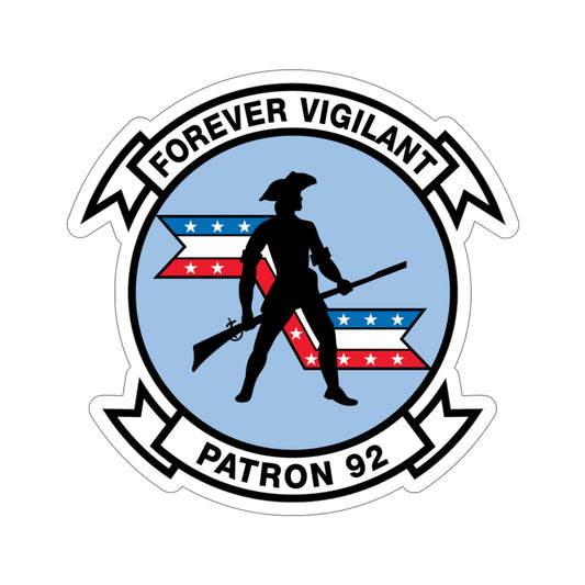 VP 92 Forever Vigilant Patron 92 (U.S. Navy) STICKER Vinyl Die-Cut Decal-6 Inch-The Sticker Space