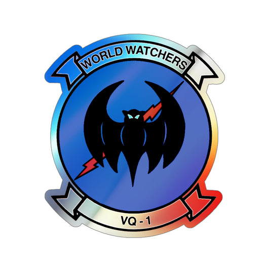 VQ 1 World Watchers v2 (U.S. Navy) Holographic STICKER Die-Cut Vinyl Decal-6 Inch-The Sticker Space
