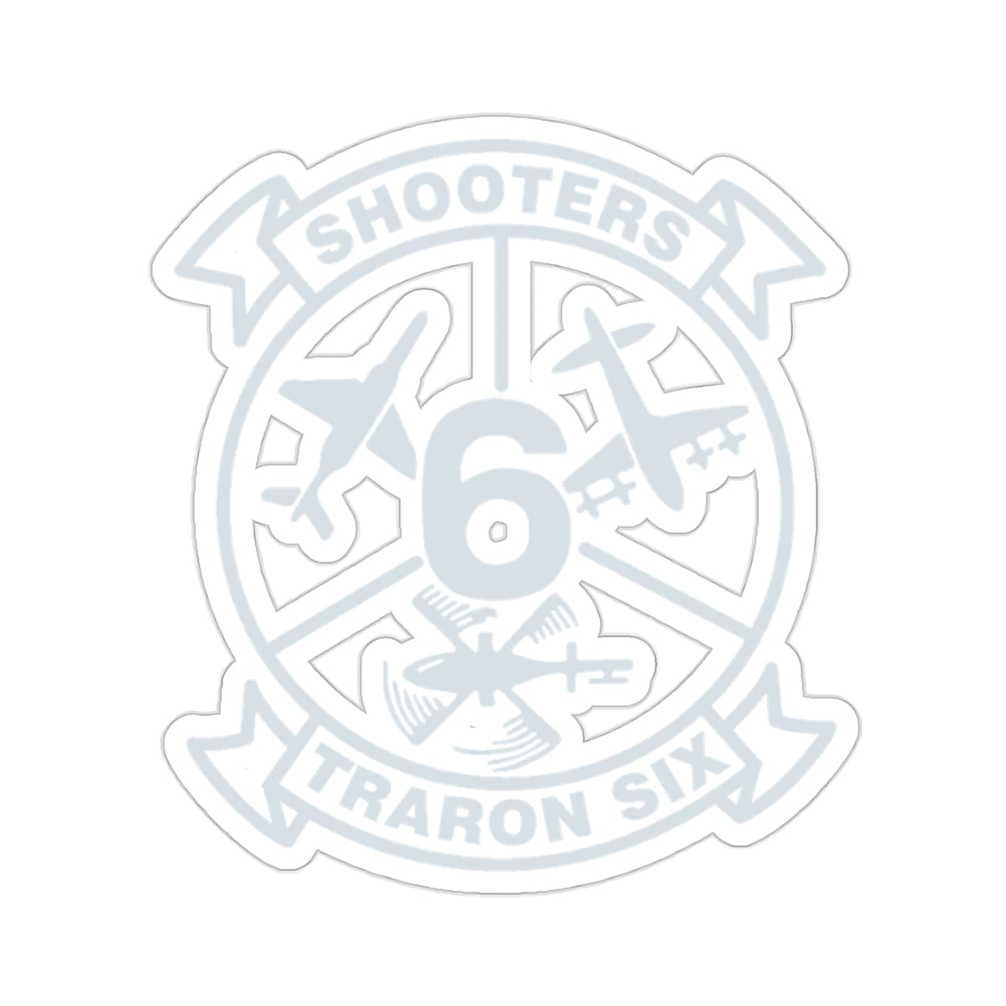 VT 6 TRARON VT6 Shooters (U.S. Navy) STICKER Vinyl Die-Cut Decal-2 Inch-The Sticker Space