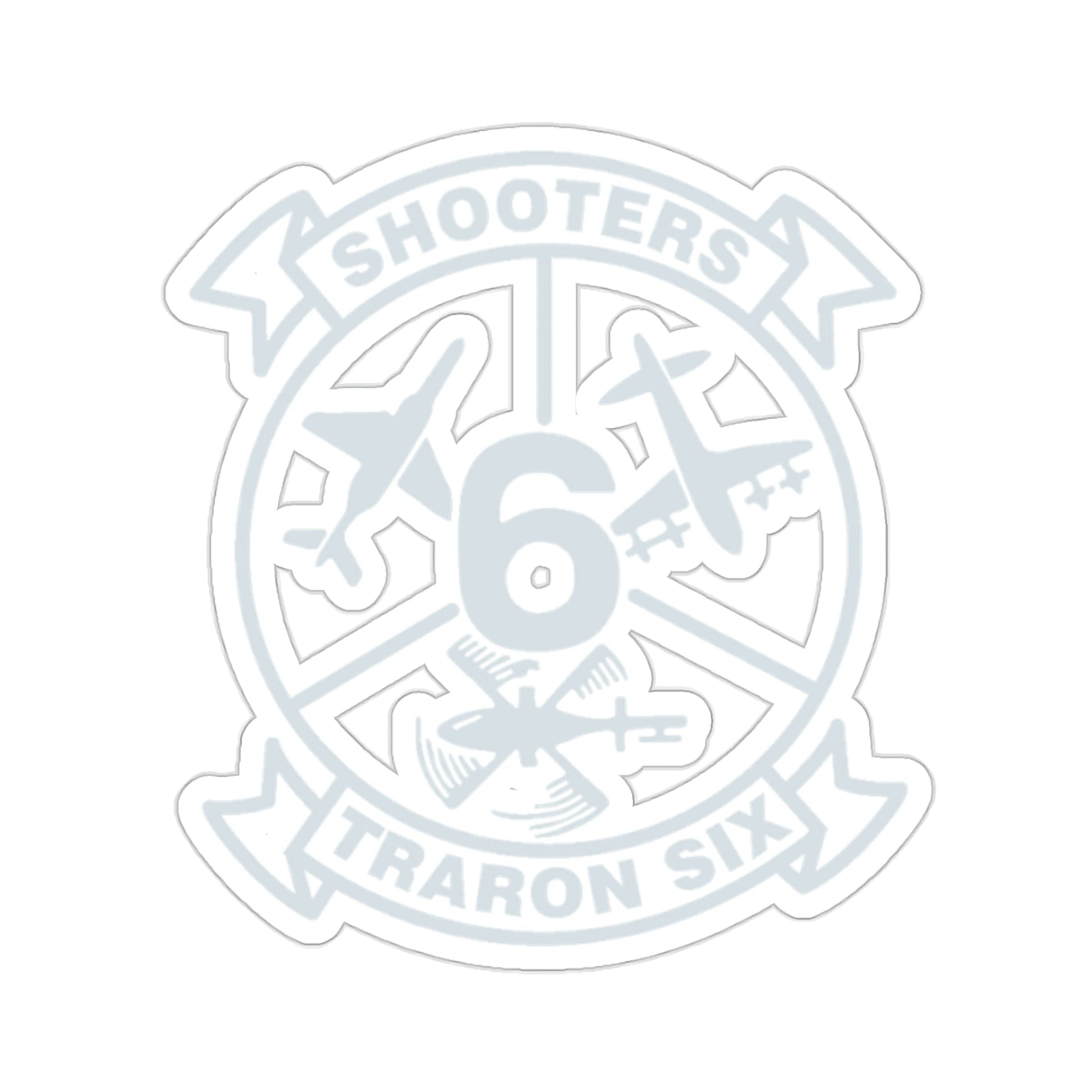 VT 6 TRARON VT6 Shooters (U.S. Navy) STICKER Vinyl Die-Cut Decal-2 Inch-The Sticker Space