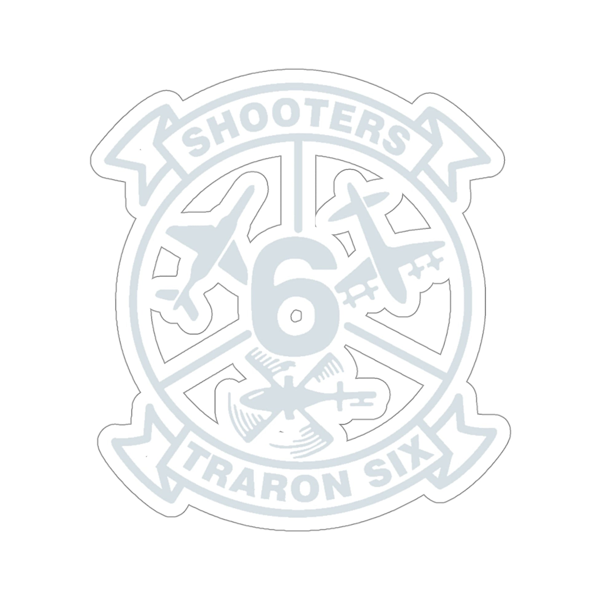 VT 6 TRARON VT6 Shooters (U.S. Navy) STICKER Vinyl Die-Cut Decal-4 Inch-The Sticker Space